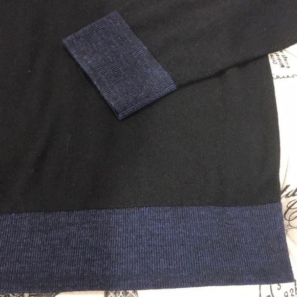 THEORY Rothley Color-block Quarter-zip Sweater - Picture 5 of 7